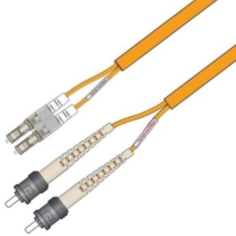 P-OM1-D5O-STP-LCP-20 Fiberworks AS  Snor MM DPX Forsterk LC/PC-ST/PC 20 m 62,5/OM1 3x5mm Oransje