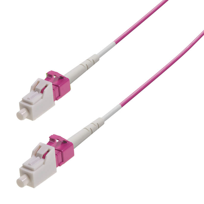 P-OM4-S2M-LCP-LCP-xx Fiberworks AS  Snor MM SPX LC/PC-LC/PC xx m 50/OM4 BIF ø2mm Erika Fiolett