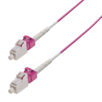 P-OM4-S2M-LCP-LCP-xx Fiberworks AS  Snor MM SPX LC/PC-LC/PC xx m 50/OM4 BIF ø2mm Erika Fiolett