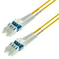 Snor SM DPX LC/UPC-LC/UPC 1,25 m 9/OS2 G.657.A2 2x &#248;2mm Gul