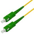 Snor SM SPX SC/APC-SC/APC 1 m 9/OS2 G.657.A2 &#248;2mm Gul