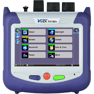 VeEX FX150+ OTDR 1650 filtrert 32dB Wifi, Bluetooth, V-Scout, SC/APC, OPM HP