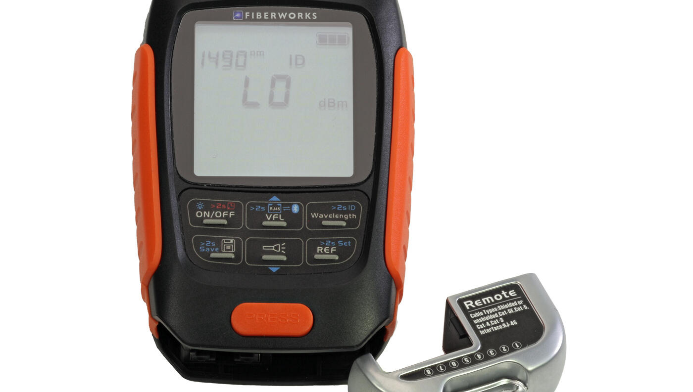 TM-FW-OPM-6B Fiberworks AS  Fiberworks Optisk effektmeter m/VFL 700-1700 nm InGaAs, -50 til +26 dBm