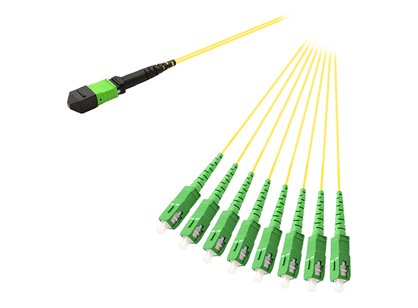 Forgrening MPO8(f) - 8x SC/APC SM G.657.A1, ø3 mm Gul 
