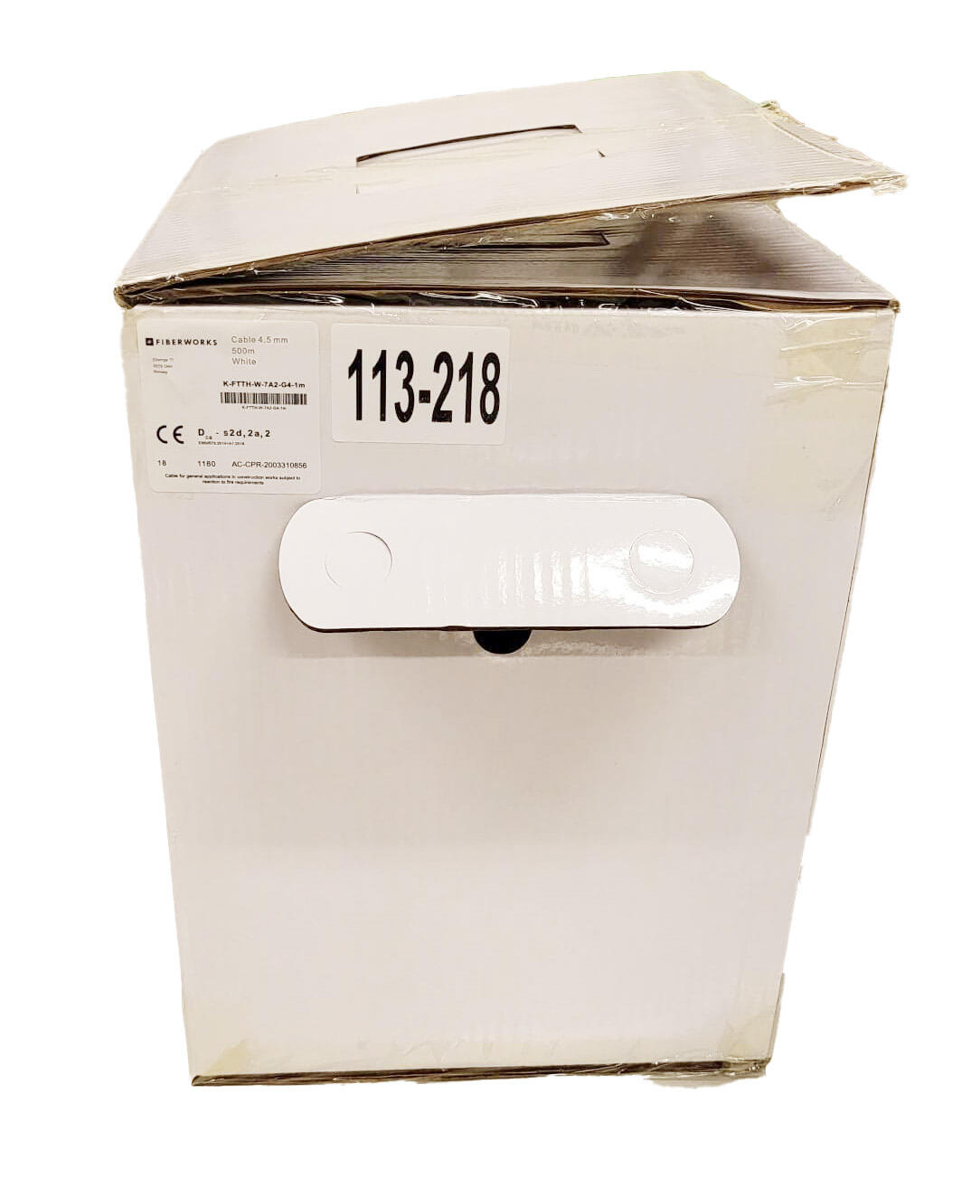 K-FTTH-W-7A2-G2-5H Fiberworks AS 1025447 G2 Supraflex, Hvit, &#248;4,5mm G.657.A2, leveres &#224; 500 m rull i boks