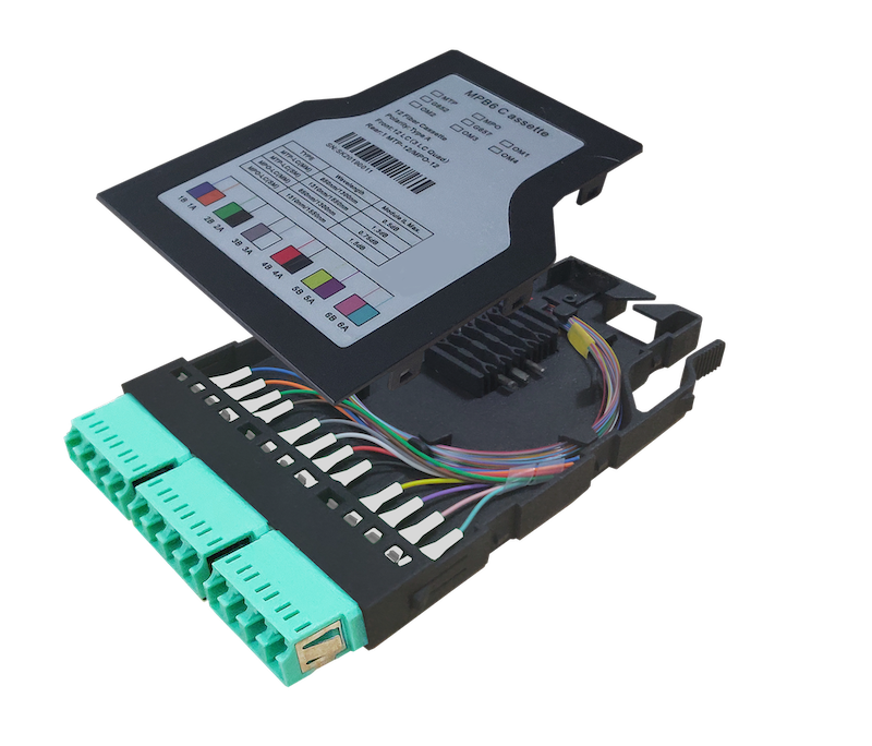 MPB6-KFO3-0F0Sh12LU Fiberworks AS  Modul MM 12x LC/PC for skj&#248;ting 50/OM3, MPB6 Modul, 12-farg. fiber, B90