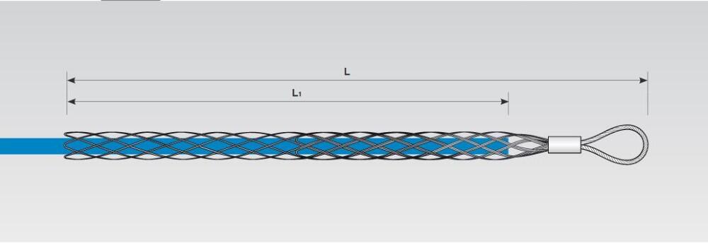 VOL-X70121900  X70121900 Trekkestr&#248;mpe for fiberkabel Kabeldiameter &#216;12-19mm, lengde 700mm