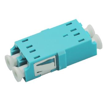 ADA-LCDPXAQUA/FL Fiberworks AS 6918271 Adapter MM OM3 LC-DPX Aqua Uten flens, metall klips, keramisk hylse