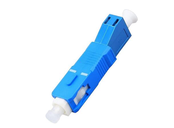 Adapter/konverter LC/UPC(F)-SC/UPC(M) SM LC/UPC hunn til SM SC/UPC hann 