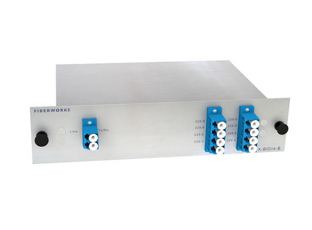 Fiberworks 4 ch. BiDi DWDM mux/demux O-band low, Single Fiber, LC/UPC, B-side 