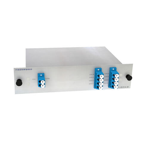 Fiberworks 4 ch. BiDi DWDM mux/demux O-band low, Single Fiber, LC/UPC, B-side