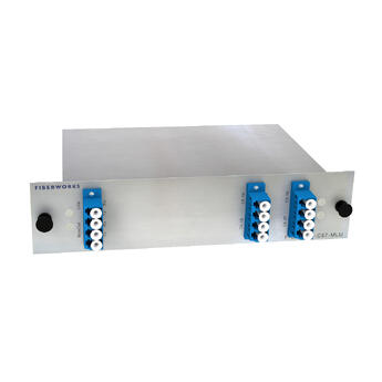 F-DMUX-4-C57-MLU Fiberworks AS  Fiberworks 4 ch. DWDM Mux+Demux for C57 ITU ch. 14-17, 100GHz, Monitor ports, LC