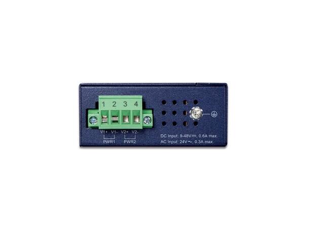 IGS-510TF DC IP30 GigEthernet Switch 1x SFP - 4x RJ45, 12-48V DC, ind. temp. 