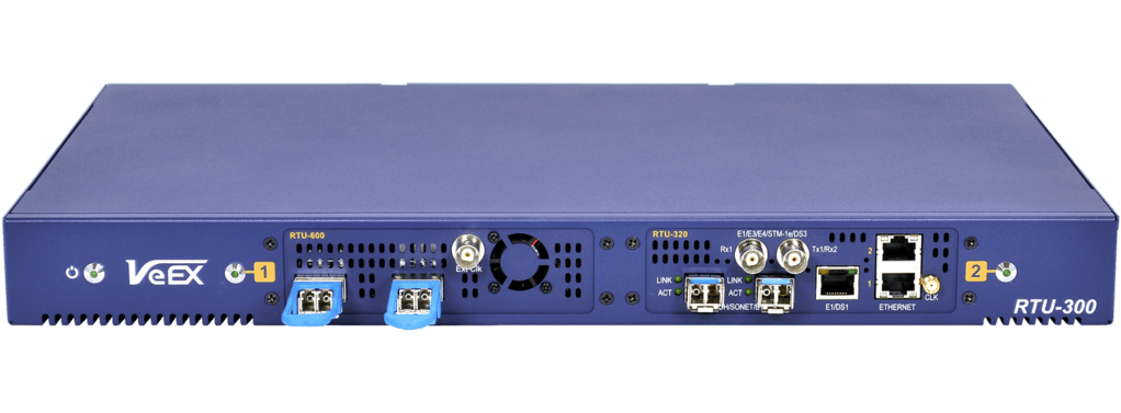 VX-RTU-300-1G-1 VeEX  RTU-320 1G Eth RTU - 4 porter Rack-Mount Ethernet Remote Test Unit