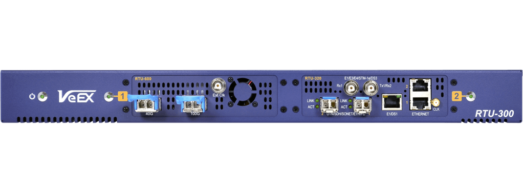VX-RTU-300-1G-1 VeEX  RTU-320 1G Eth RTU - 4 porter Rack-Mount Ethernet Remote Test Unit