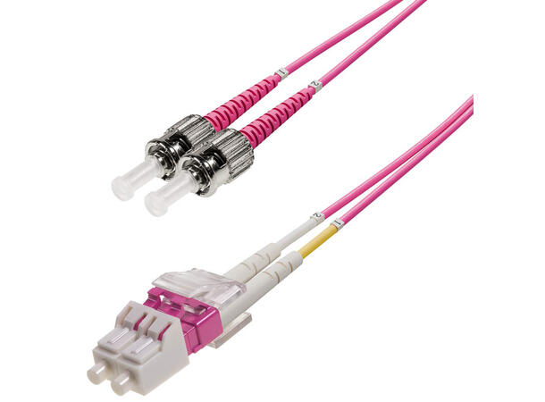 Snor MM DPX LC/PC-ST/PC xx m 50/OM4 BIF 2x ø2mm Erika Fiolett 