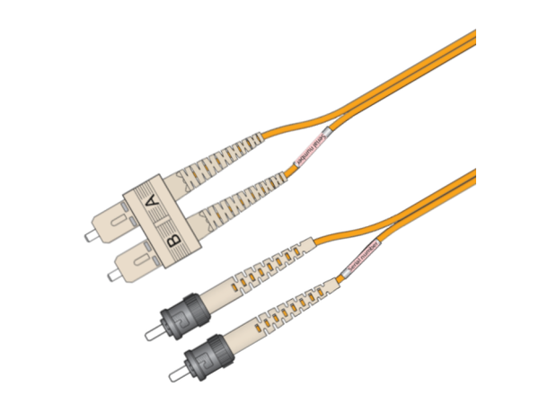 Snor MM DPX SC/PC-ST/PC xx m 50/OM2 2x ø2mm Oransje