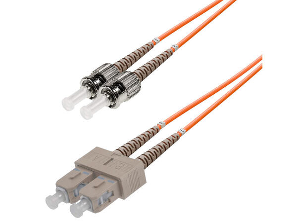 Snor MM DPX SC/PC-ST/PC xx m 50/OM2 2x ø2mm Oransje 