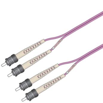 P-OM4-D2M-STP-STP-xx Fiberworks AS  Snor MM DPX ST/PC-ST/PC xx m 50/OM4 BIF 2x &#248;2mm Erika Fiolett