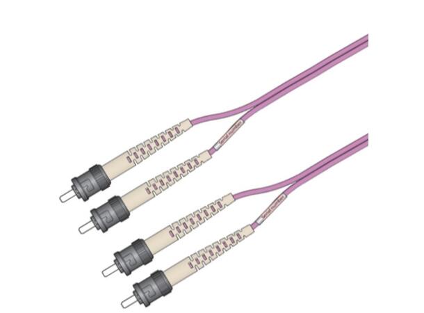 Snor MM DPX ST/PC-ST/PC xx m 50/OM4 BIF 2x ø2mm Erika Fiolett 