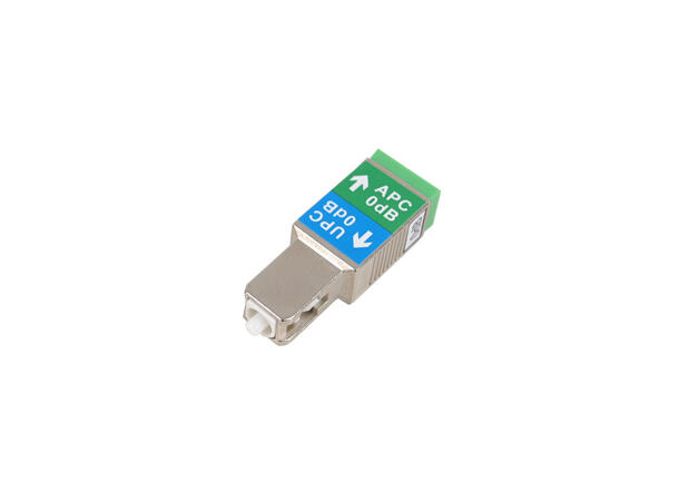 Adapter/konverter SC/APC(F)-SC/UPC(M) SM SC/APC hunn til SM SC/UPC hann 
