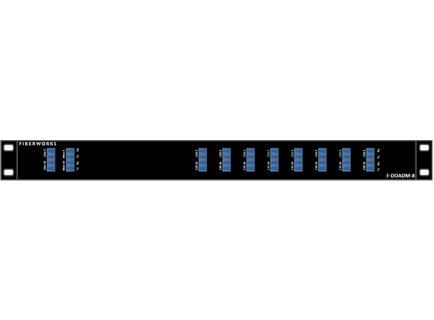 Fiberworks 8 ch. DWDM OADM w/mon.ports C29 - C36, "east+west", 1U 19", LC