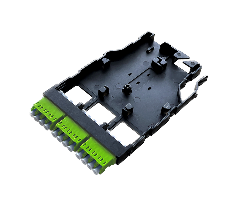 MPB6-KFO5-0F0Sh Fiberworks AS  Modul MM 12x LC/PC for patching 50/OM5, MPB6 modul, L.Gr&#248;nn adapter, B90