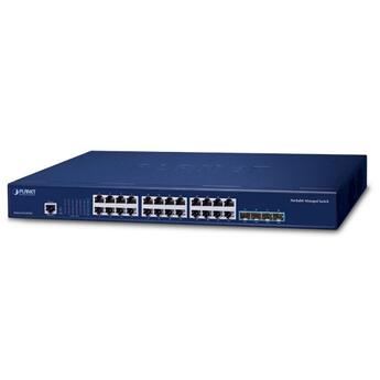 PLN-SGS-6310-24T4X PLANET SGS-6310-24T4X PLANET L3  24x GE RJ45, 4x 10G SFP+ Stackable Managed Switch