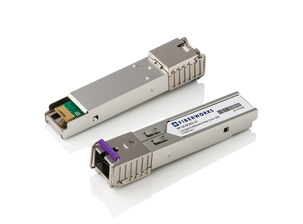 SFP BiDi, 1.25 Gbps GigE, DDM, SM, 20km TX/RX=1490/1310nm, 15dB, SC