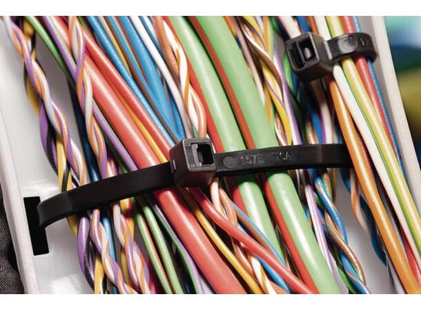 Buntebånd PA 6.6 standard : T50R Strips Nat T18L 200x4.6mm 