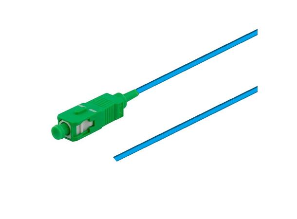 Fiberhale SM SC/APC 12-pakning, 1,5 m 9/OS2 G.657.A2, 900µm fast kledning, Blå 