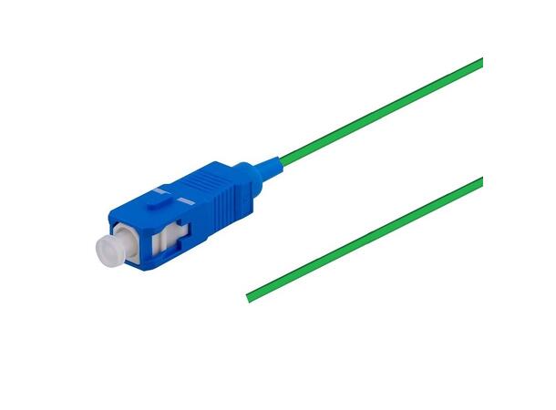 Fiberhale SM SC/UPC 12-pakning, 1,5 m 9/OS2 G.657.A2, 900µm fast kledn. Grønn 