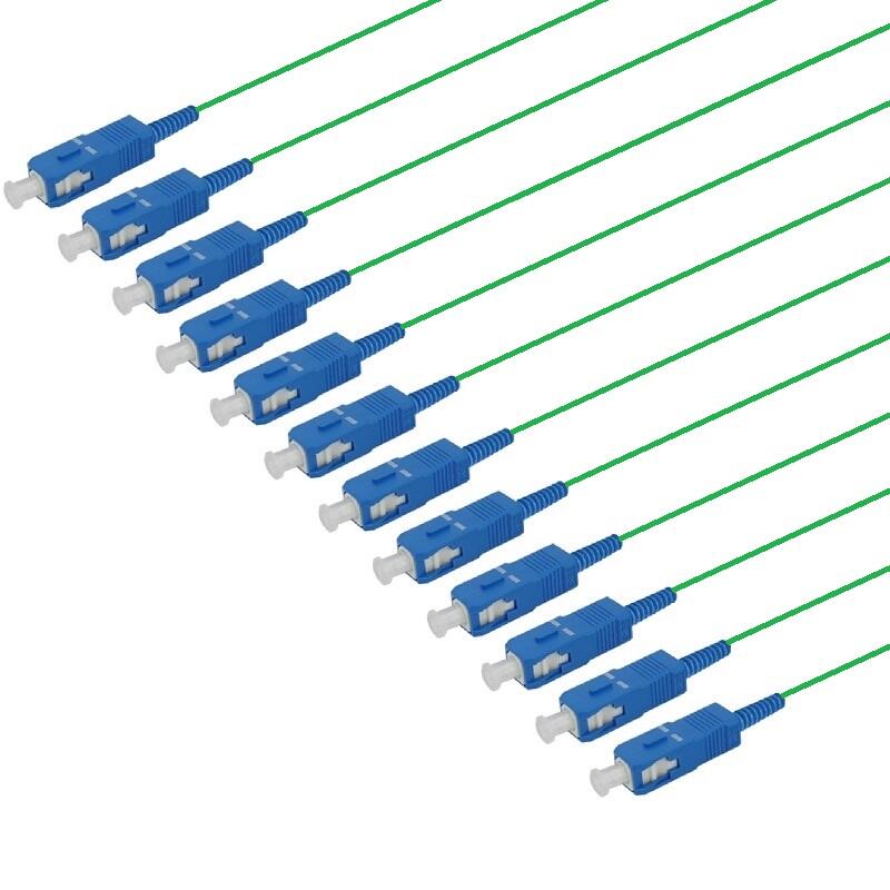 PT-SM9-T9G-SCU-15-BP Fiberworks AS  Fiberhale SM SC/UPC 12-pakning, 1,5 m 9/OS2 G.657.A2, 900&#181;m fast kledn. Gr&#248;nn