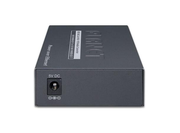 GT-805A-PD Gig Ethernet Media Converter PoE powered, 100/1000Base SFP - RJ45