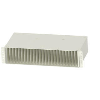 Lagringsenhet 2U 19&quot;/ETS, hvit Hvit RAL9010, 24 kammer