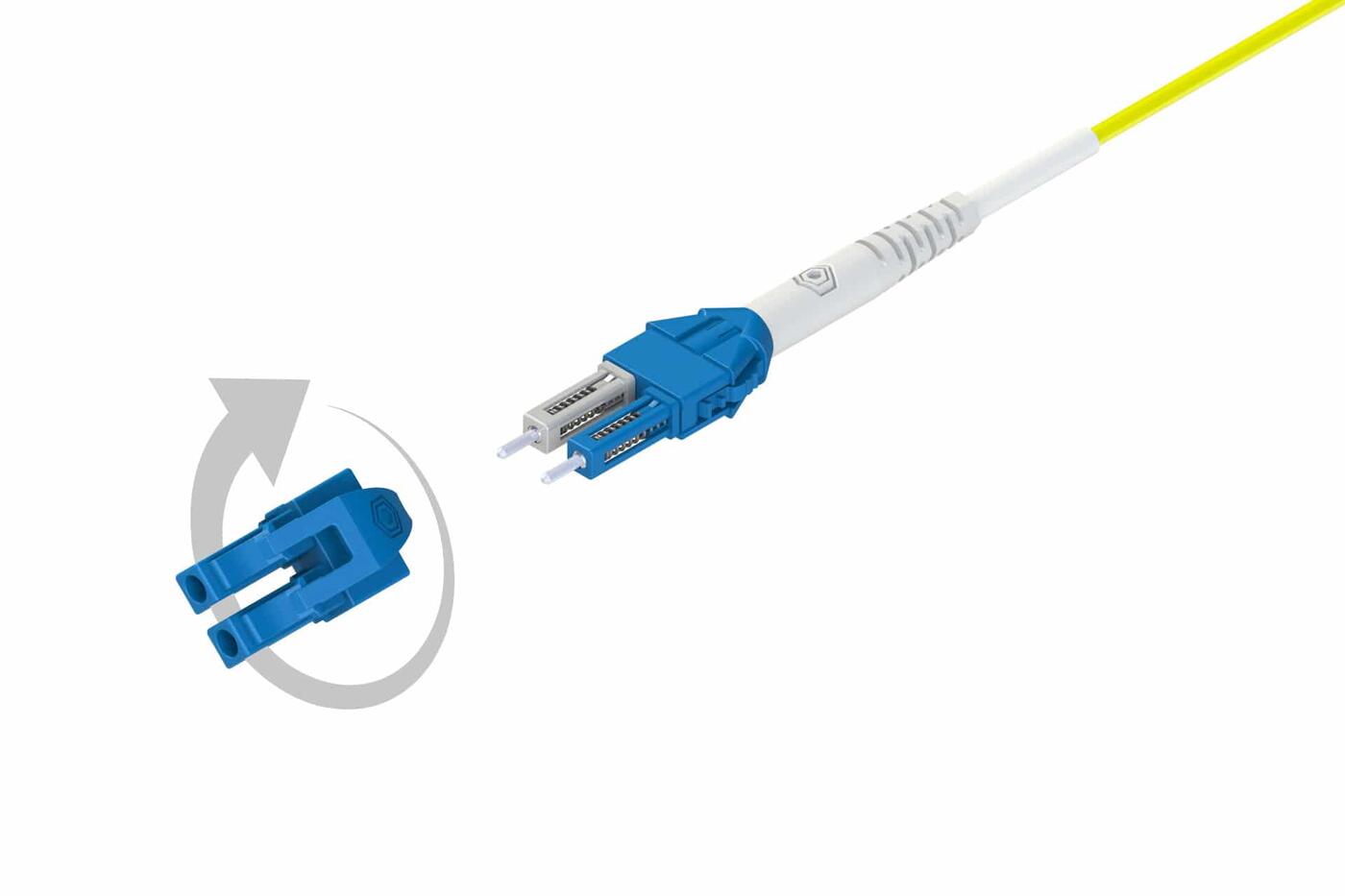 P-OM4-U2M-LCP-LCP AFL Hyperscale  Snor AFL MM Uniboot LC/PC-LC/PC xx m 50/OM4 BIF &#248;2mm Erika Fiolett