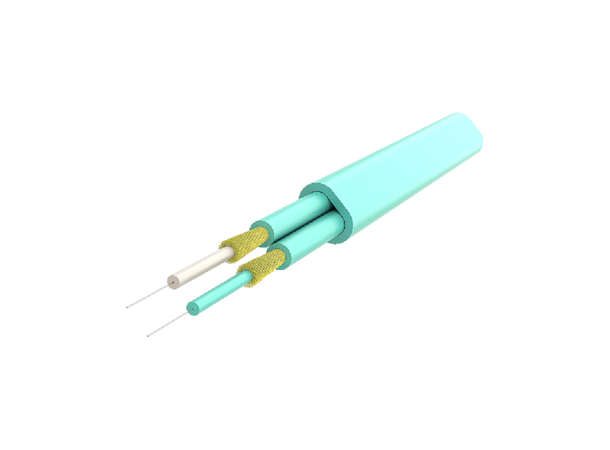 Snor MM DPX Forsterk SC/PC-ST/PC 5 m 50/OM3 BIF 3x5mm Aqua 