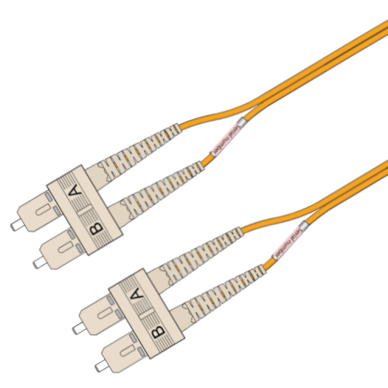 P-MM6-D3O-SCP-SCP-xx Fiberworks AS  Snor MM DPX SC/PC-SC/PC xx m 62,5/OM1 2x &#248;2mm Oransje