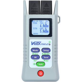 VX-FX41xT-PM-STD1 VeEX  VeEX FX41xT PON Effektmeter, 1G/10G 1490/1577nm med SC/APC kontakt og VFL