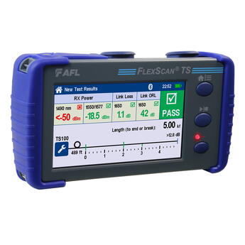 AFL-TS100-70-P2-PLUS AFL TS100-70-PLUS-P2-W1 AFL TS100-70 PON-feils&#248;ker, plus kit Effektm&#229;ling og OTDR gjennom splitter