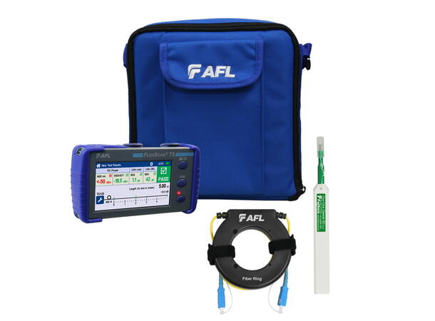AFL TS100-70 PON-feilsøker, plus kit Effektmåling og OTDR gjennom splitter 