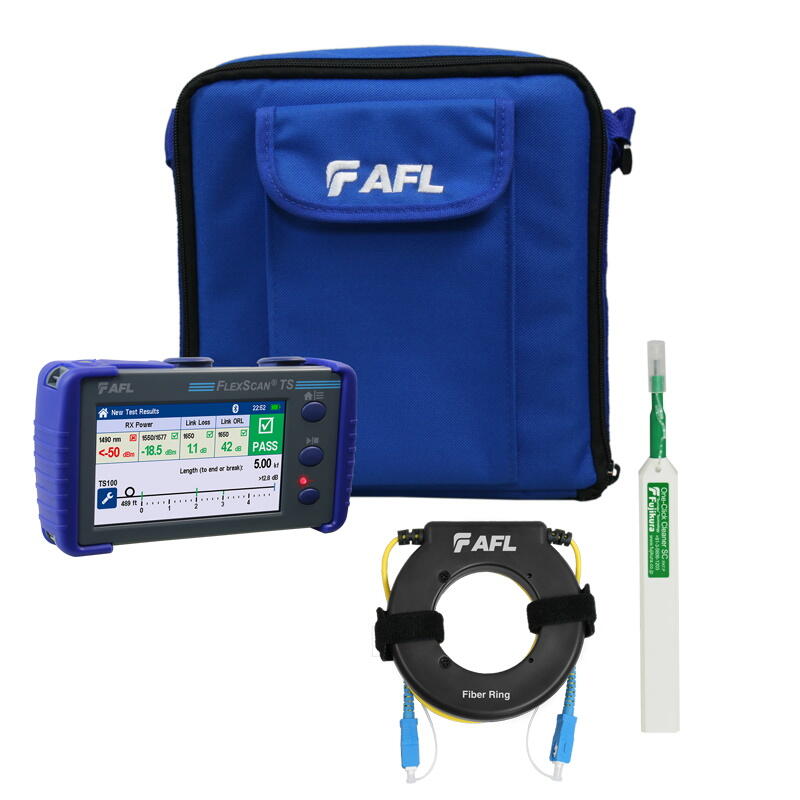 AFL-TS100-70-P2-PLUS AFL TS100-70-PLUS-P2-W1 AFL TS100-70 PON-feils&#248;ker, plus kit Effektm&#229;ling og OTDR gjennom splitter