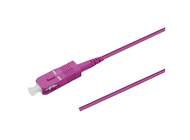 Fiberhale MM SC/PC 12-pakning 1,5 m 50/OM4 BIF, 900µm fast kledn.  E.Fiolett 