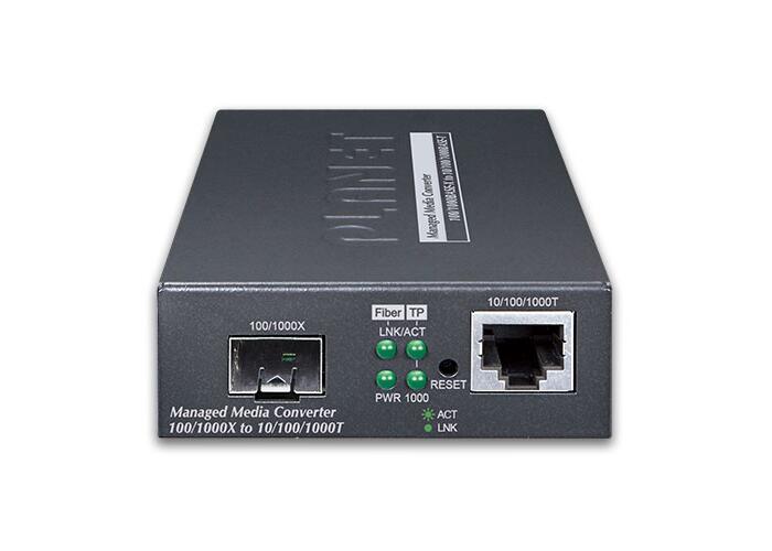 MC-PLANET-GT-915A PLANET GT-915A GT-915A GigE Managed Media Converter SFP Port, 10/100/1000Base-T