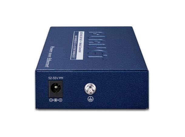 GUP-805A 95W PoE GigE Media Converter RJ45 + SFP Port, 802.3bt PoE++ 