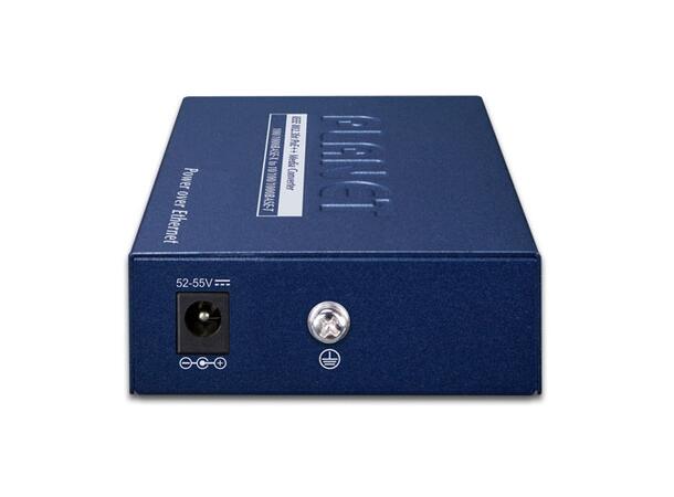 GUP-805A 95W PoE GigE Media Converter RJ45 + SFP Port, 802.3bt PoE++