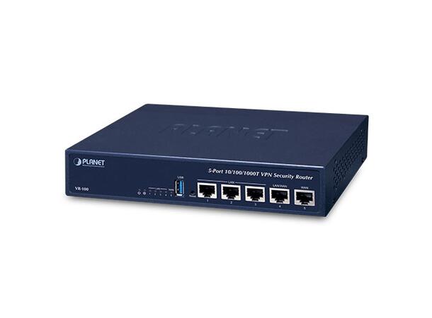 PLANET VR-100 VPN Security Router 5-port 10/100/1000T RJ45