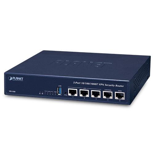 PLANET-VR-100 PLANET VR-100 PLANET VR-100 VPN Security Router 5-port 10/100/1000T RJ45