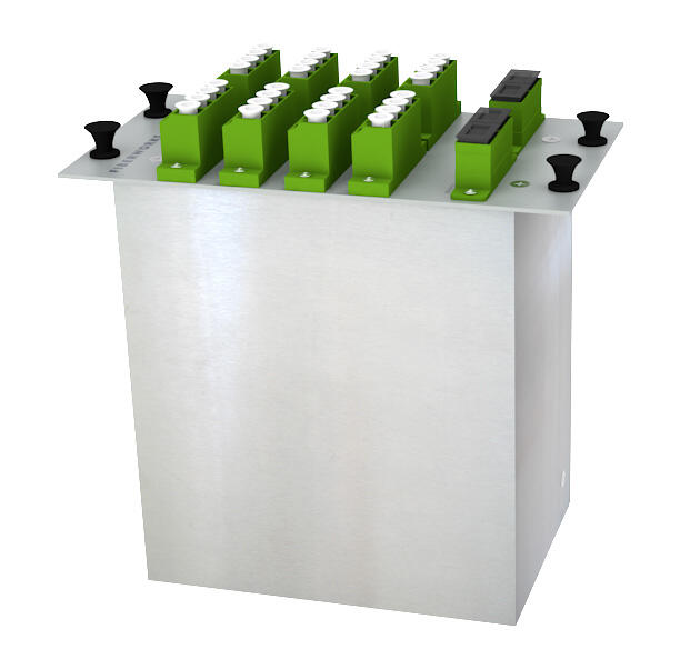 PLC splitter 1:32 i LGX2 modul LC/APC SC/APC på linje- og monitorport ...