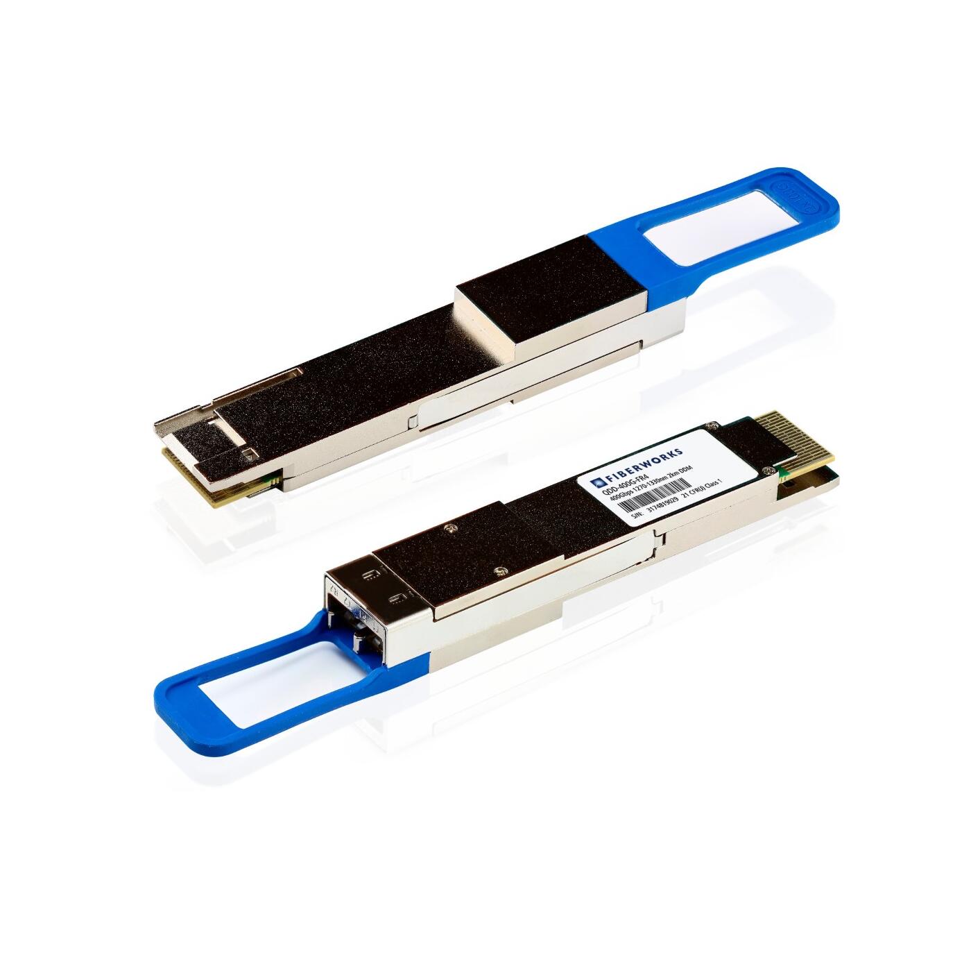 QDD-400G-FR4 Fiberworks AS  QSFP-DD, 400GBASE-FR4, 4x100 Gbps, 2km 1310nm, 4dB, SM, LC